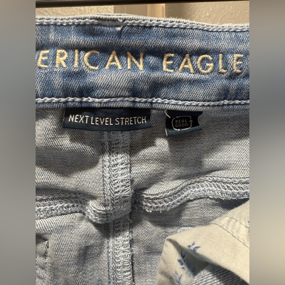 AE Ne(x)t Level High-Waisted Denim Short Short - Picture 8 of 15